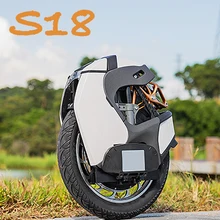 Monocycle électrique KS S18, 50 km/h, Absorption des chocs, KS-S18 84V 1110Wh, 2200W, blanc, noir, monocycle