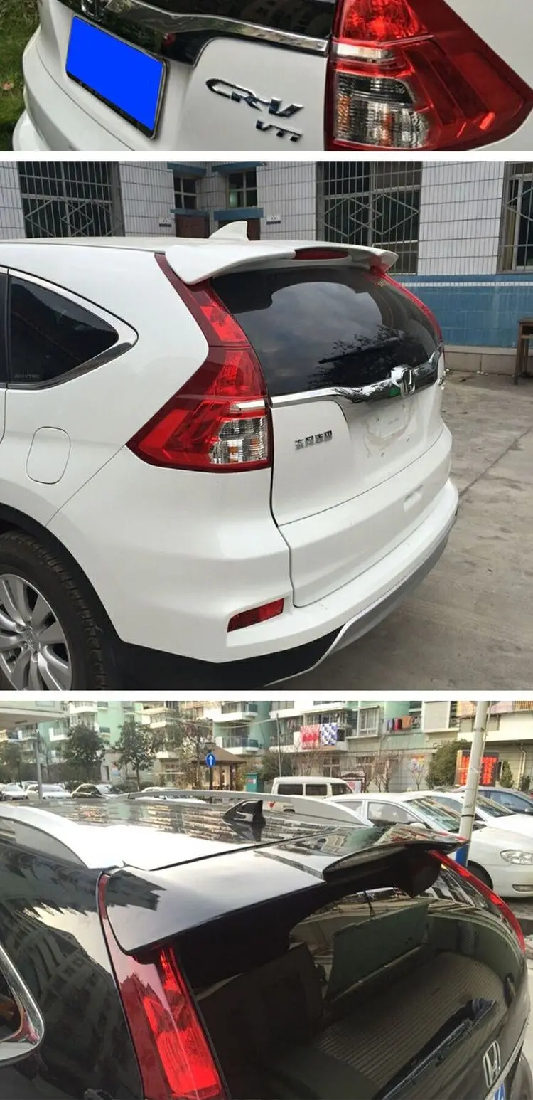 Спойлер для CR-V 2012- Honda спойлер CRV WDK ABS Пластиковый материал заднее крыло автомобиля цветной задний спойлер