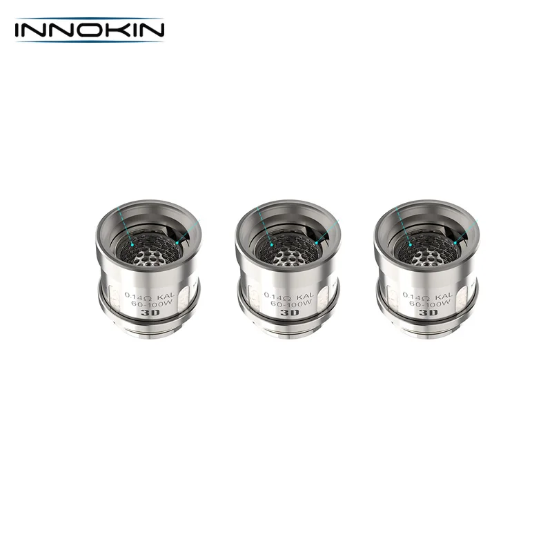 

3Pcs/lot Original Innokin Plexar Coil Head 0.14ohm Patented Plex3D Mesh Coil for Vaporizer Innokin Plexar Kit Plexus Tank