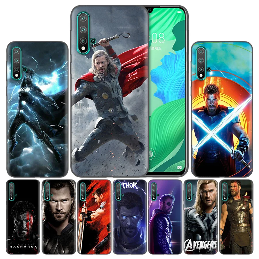 

TPU Fundas Capa For Coque Huawei Honor 8A 8C 8S 8X 9X 9 10 20 Pro Lite Play 20i 7C Silicon Back Case Chris Hemsworth Avengers Th