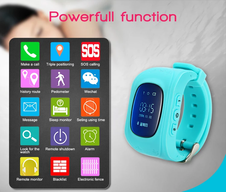 MOCRUX Q50 GPS Kids Watches SOS Call GSM GPRS GPS Smart Baby Watch Track Watch Location Tracker Smart Watch for Child Boys Girls (4)