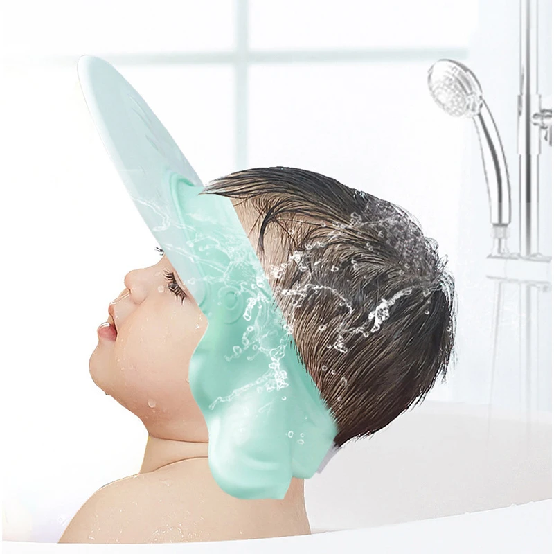 Children Waterproof Cap Safe Baby Shower Kids Bath Visor Hat Adjustable Protect Eyes Hair