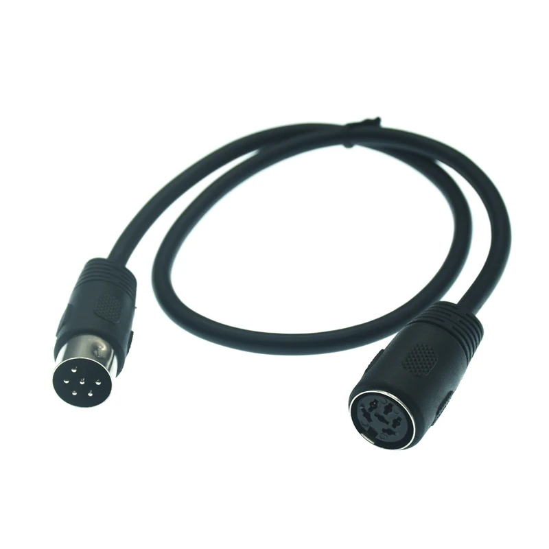 DIN 6-pin Male to Male & Female Audio Data Signal Extension Cable - 0.5m, 1m, 1.5m, 3m Description Image.This Product Can Be Found With The Tag Names Computer Cables Connecting, Computer Peripherals, Din 6pin, PC Hardware Cables Adapters