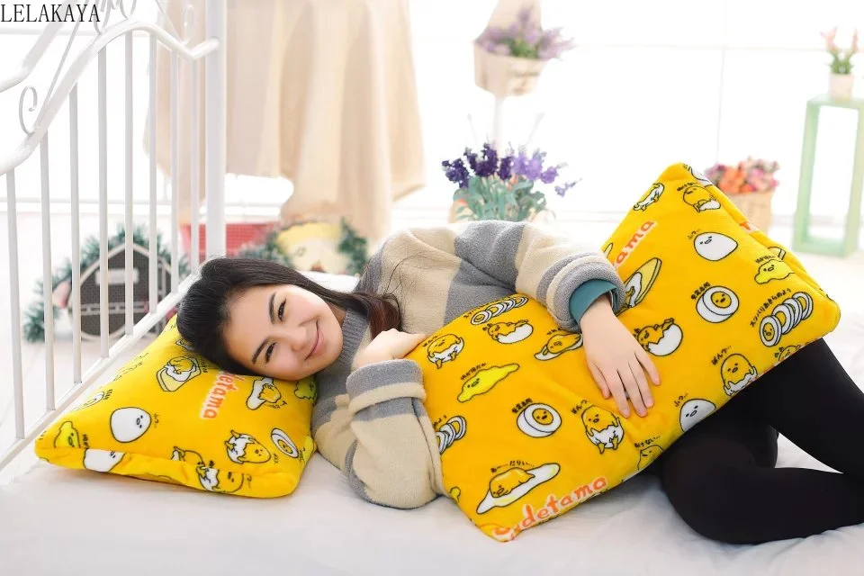 Творческая Животные Gudetama lazy Egg Yolk из фланелевой кожи кондиционер Одеяло