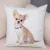 Lovely Pet Animal Pillow Case Decor Cute Little Dog Chihuahua Pillowcase Soft Plush Cushion Cover for Car Sofa Home 45x45cm 16