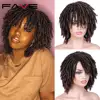 FAVE – perruque synthétique courte bouclée Dreadlock, cheveux Afro bouclés, noir naturel/1b 30, ombré brun, pour femmes et hommes noirs, fête ► Photo 1/6