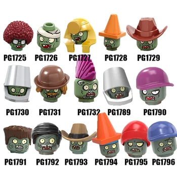 

Building Blocks Plants vs. Zombies Conehead Bucket Street Dance Baseball Cowboys Bricks Gift Figures Kids Toys PG8205