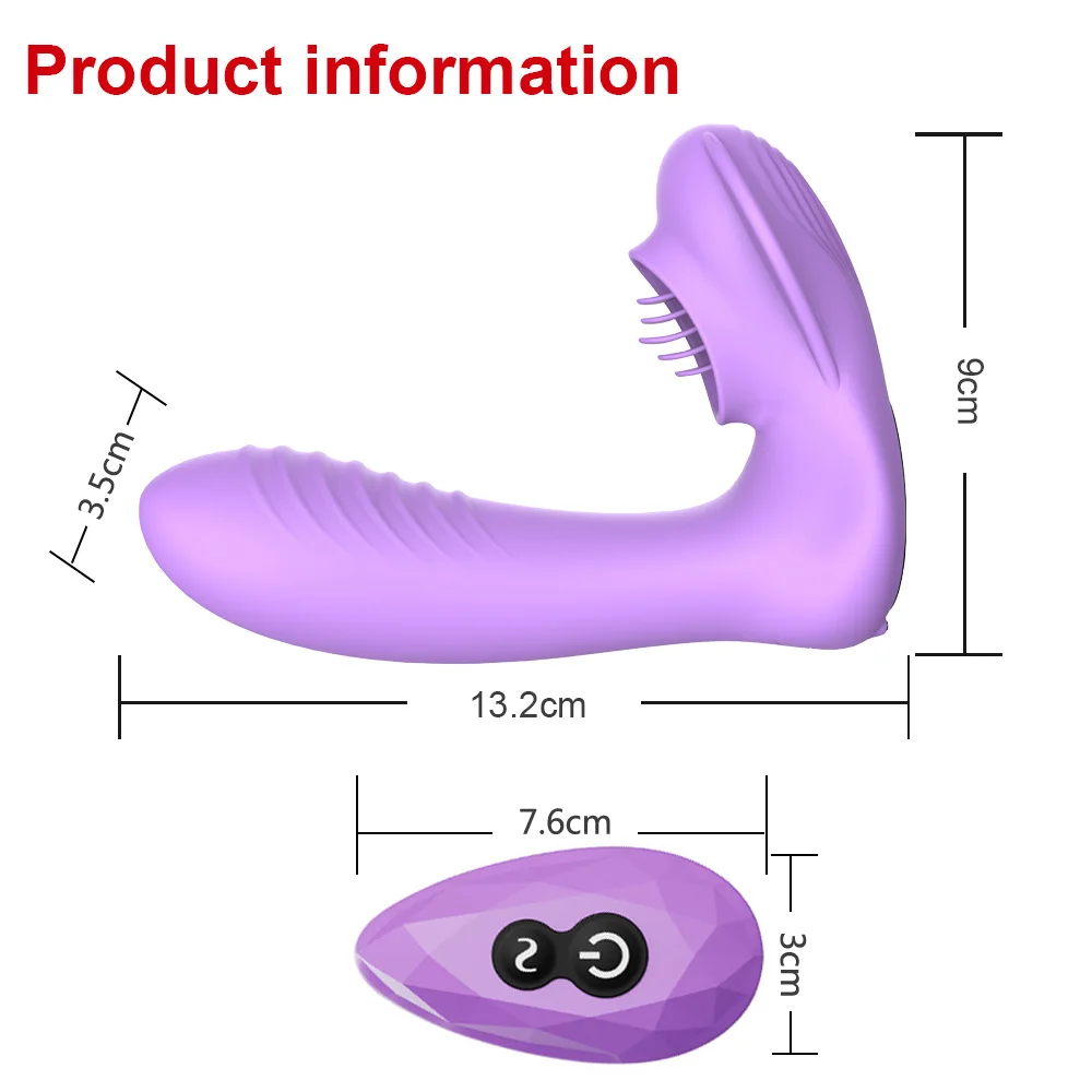 Wearable Vibrator Oral Sex Tongue Licking Vibrator Dildo Panties Lay On Dildo Vagina Stimulator Adult Massage Sex Toy Shop