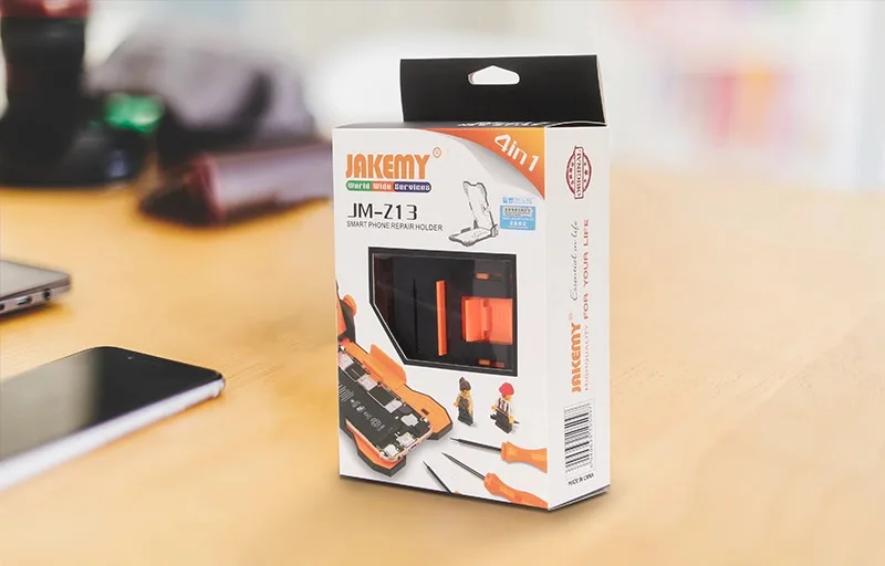 JAKEMY JM-Z13 4 IN 1 Easy and simple to handle smart mobile phone repair stand holder DIY repair tools for phone pad