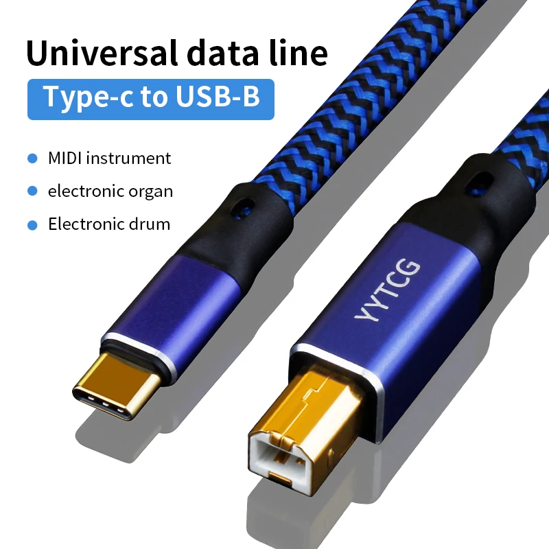 Cabo tipo c para tipo b Cabo de Dados Linha de Dados Cabo de Áudio Yytcg Alta Fidelidade Occ Universal Usb 6n - Image 2
