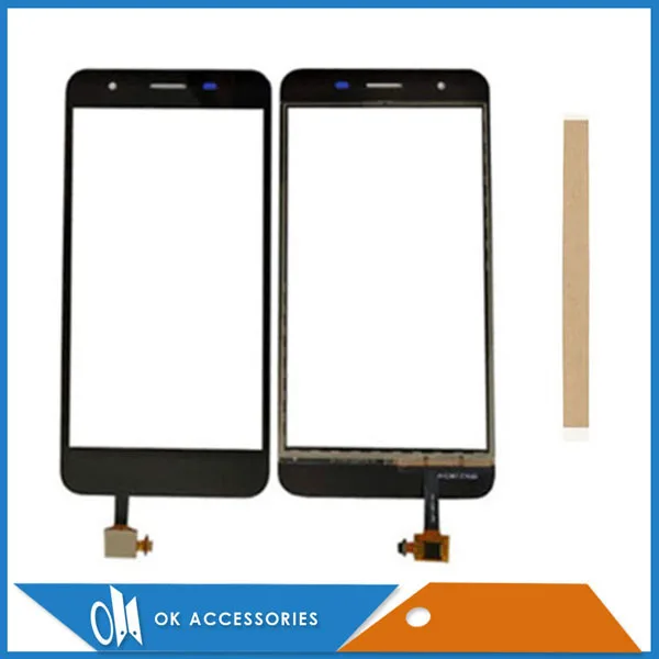 Для Micromax Q465 Canvas Juice 4 Сенсорное стекло Сенсорная панель дигитайзер черный цвет с лентой 1 шт./лот