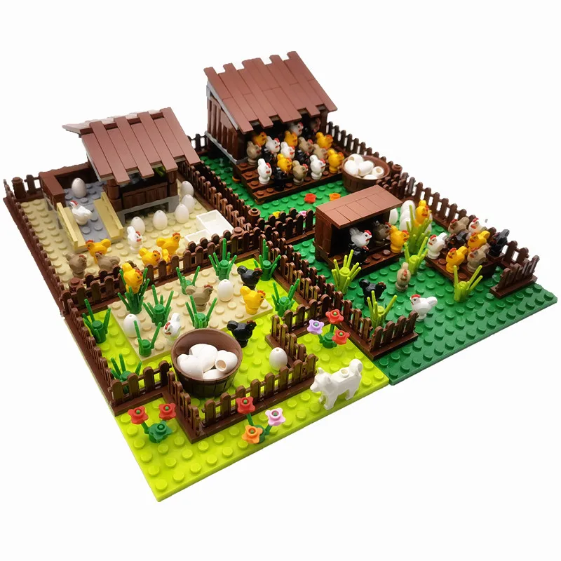 Silicon Retningslinier tømmerflåde City Farm Animals Building Blocks | Toy Animals Set Children Blocks -  Creative City - Aliexpress