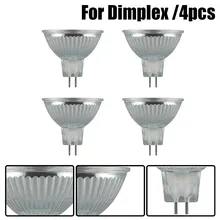 4pc lâmpada de fogo adequado para dimplex optimyst âmbar 50w 12v mr16 lâmpada para optimyst incêndios dimplex elétricos