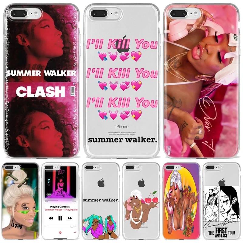 Summer Walker Over It RNB Rapper cover phone case For iPhone 11 Pro XS Max XR X 8 7 6 6S Plus 5 5S Suave TPU Fundas Coque Cases Summer Walker Over It RNB Rapper cover phone case For iPhone 11 Pro XS Max XR X 8 7 6 6S Plus 5 5S Suave TPU Fundas Coque Cases