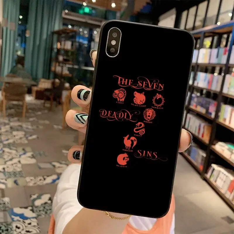 Чехол HPCHCJHM Nanatsu no Taizai Seven Deadly Sin Bling милый чехол для телефона iPhone 11 pro XS MAX 8 7 6 6S Plus X 5S SE