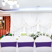 50 шт., ленты-Чехлы для свадебных стульев, эластичные ленты из спандекса для свадебного банкета, вечерние украшения