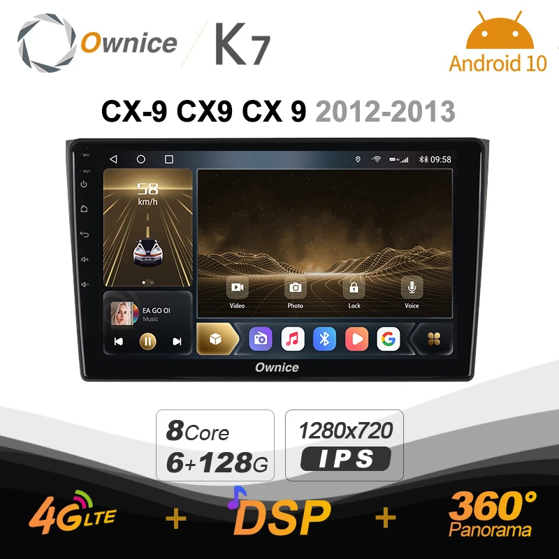 Автомобильный радиоприемник K7 Ownice 6 ГБ ОЗУ 128 Гб ПЗУ Android 10 0 для Mazda CX-9 CX9 CX 9 2012-2013