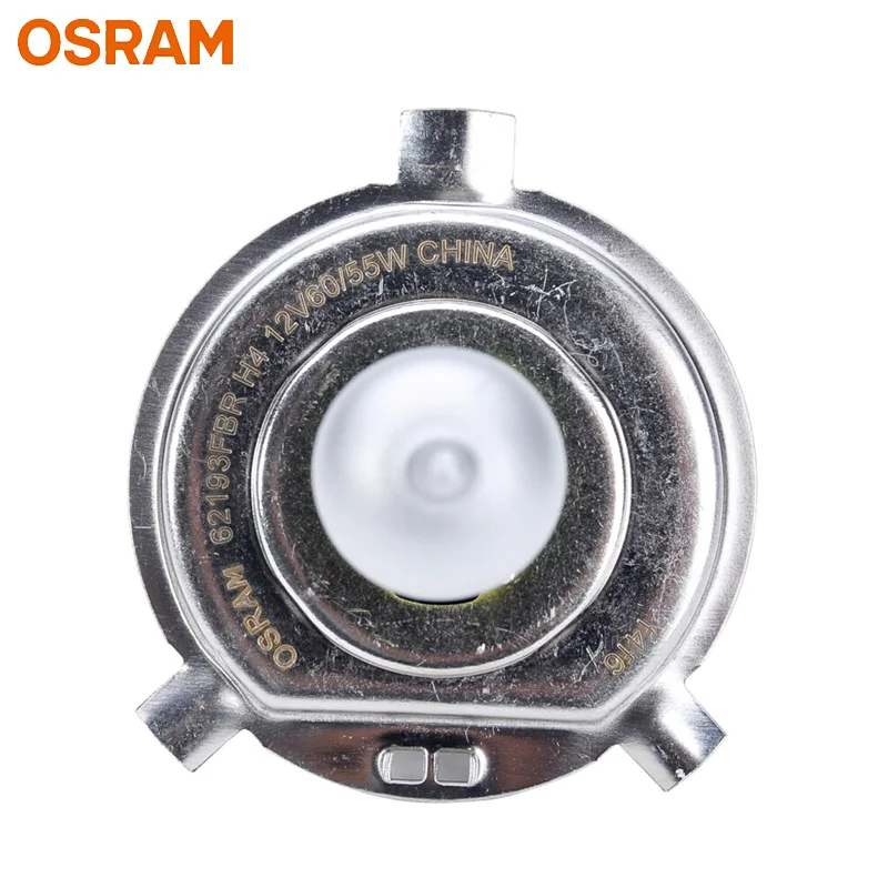 Лампа Ксеноновая OSRAM H4 9003 HB2 желтый 62193FBR галогенная противотуманный фонарь 12V 60/55W фары для автомобилей оригинальная фара 2600K свет+ 60% ярче лампы, пара