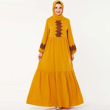 Абая Турция Дубай Арабский хиджаб мусульманское платье абайя s Кафтан платья марокканское платье Musulmane Vestidos Longue Tesettur Elbise
