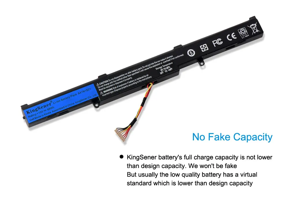 Аккумулятор KingSener в Корейском стиле аккумулятор A41N1501 для ASUS GL752JW GL752 GL752VL GL752VW N552