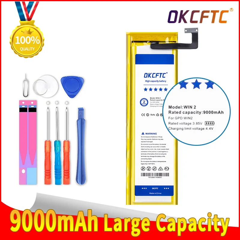 

OKCFTC NEW WIN2 battery for GPD MicroPC Pocket 2 for GPD win2 battery for GPD Pocket 2 P2 Max battery for GPD WIN 1 batteries