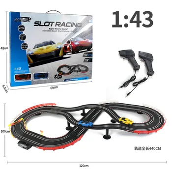 

Toy Car Rail Car Children's Electric Track Racing Luminous Track Boy's Competitive Toys