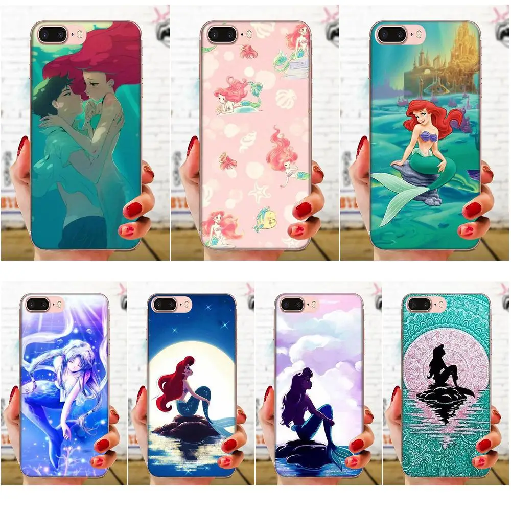 Ariel Little Mermaid De For Xiaomi CC9 CC9E Mi 3 4 4i 5 5S 6 6X 8 9 SE Play Plus Pro Lite A1 Mix 2 Note Photo Soft Phone Case | Мобильные