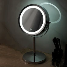 

European-Style Desktop LED Mirror Magnifying High-Definition Vanity Mirror Led Vanity Mirror Fill Light Beauty Decorative Mirror