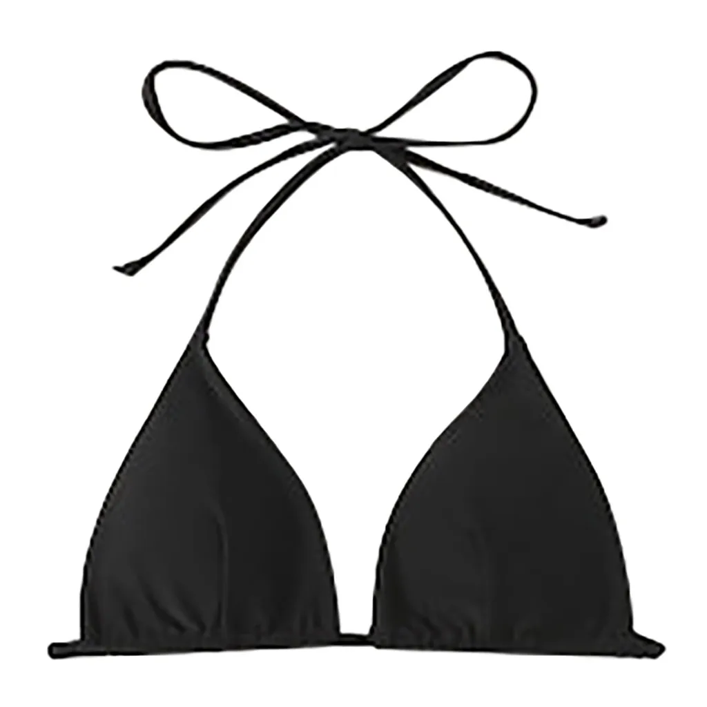 Sexy Bikini Bras Solid Color Padded Swimwear Women Bathing Beachwear