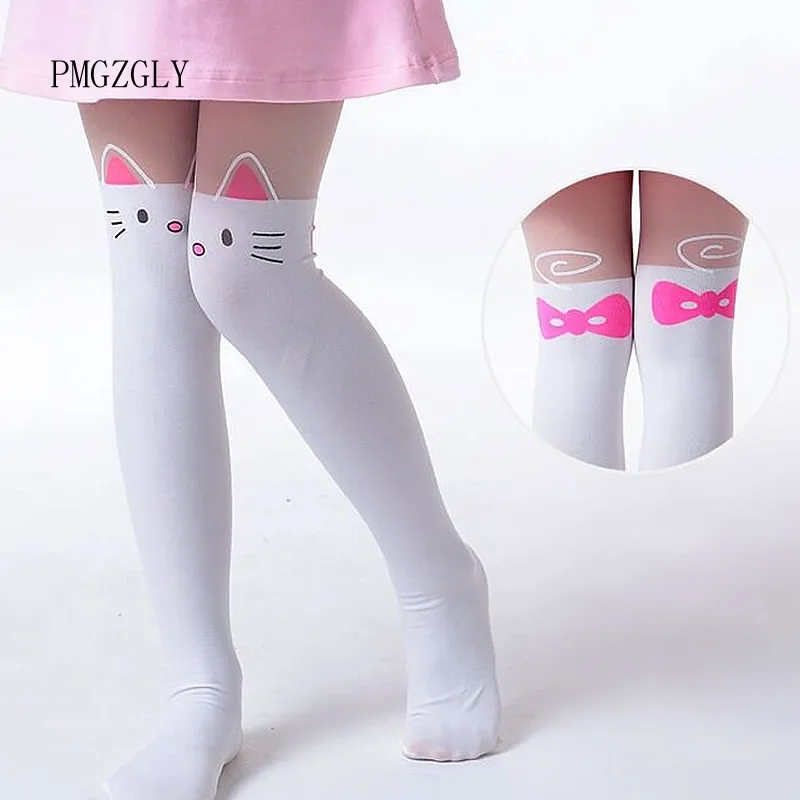 Girl tights spring and summer cotton cute cartoon princess pantyhose animal image