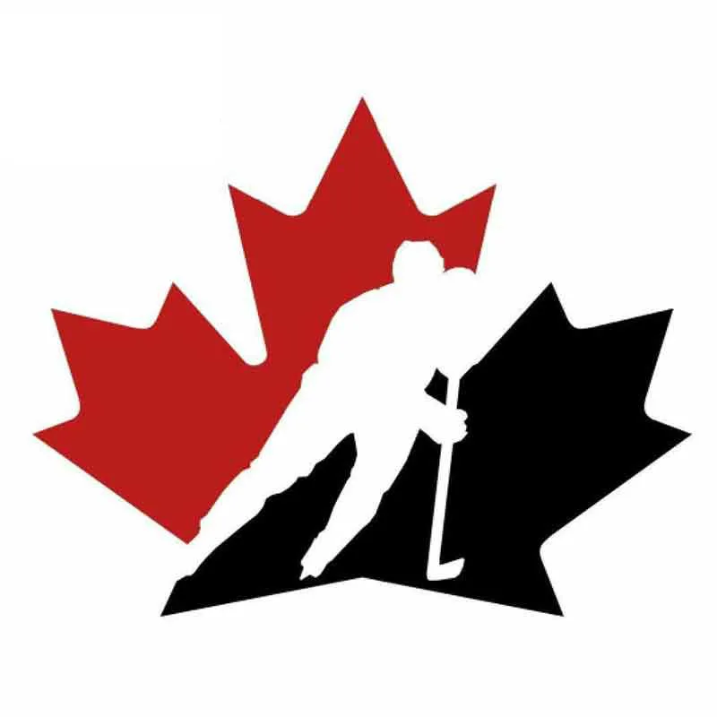 

Funny Car Stickers and Decals for TEAM CANADA Hockey Graphics Decal Laptop Window Bumper Car Door Car Assessoires KK13*13cm