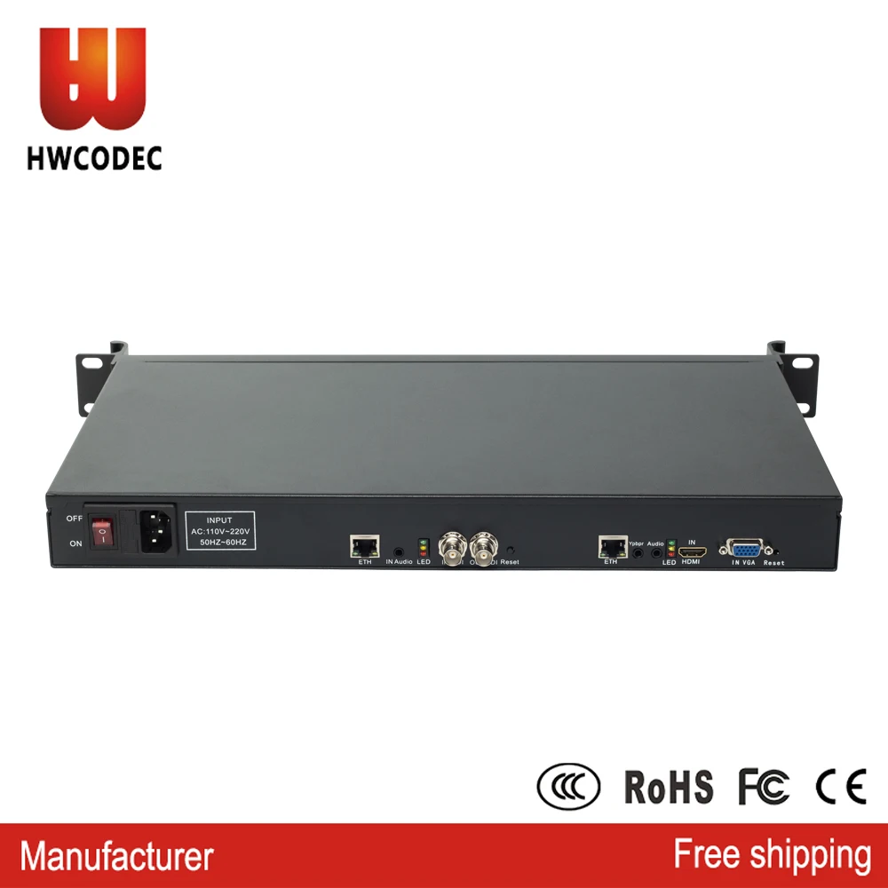 Кодировщик HWCODEC H3419 HDMI VGA YPbPr SDI кодировщик IPTV HD 1080P потокового видео в реальном