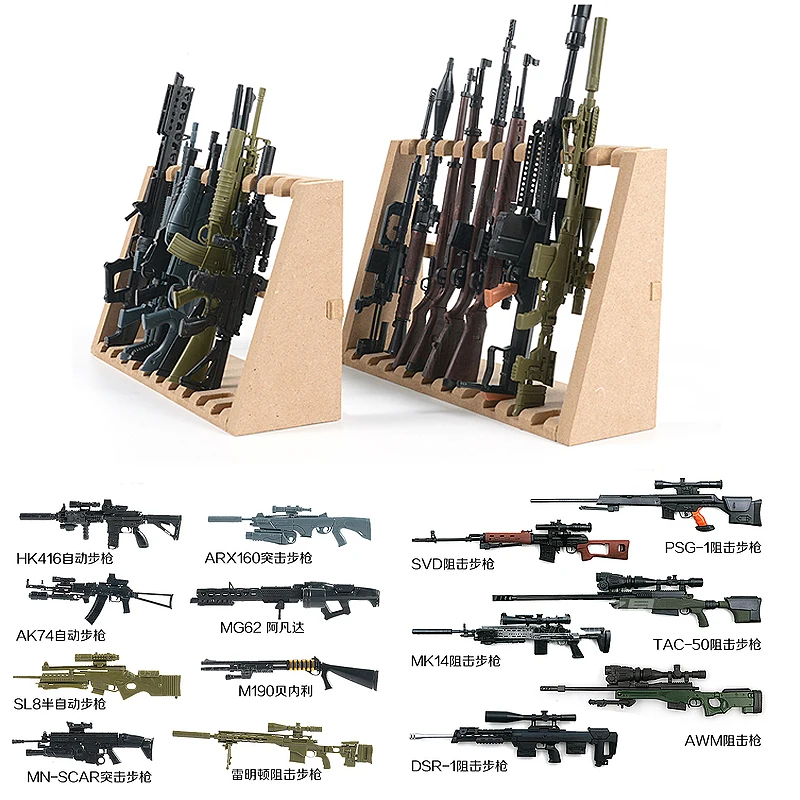 Military 1/6 Assembling Guns Weapons Scale Model For Action Figures ...