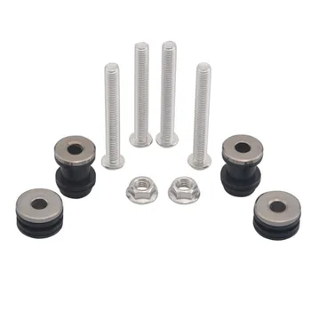 

Detachable Docking Hardware Kit　 Bar For Harley Sportster 883 XL1200 Silver