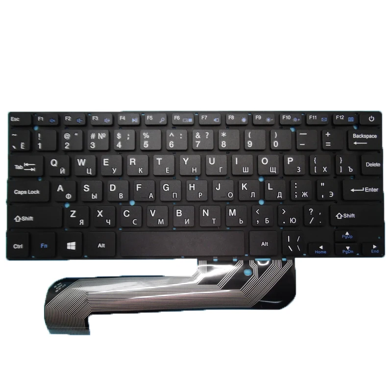 Русская английская клавиатура для ноутбука 277 16 05 K2919 YXT NB93 64 MB27716023 русская черная