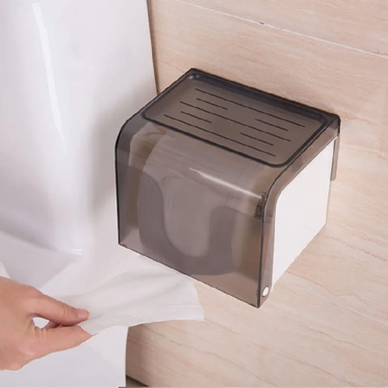 

Simple Fashionable Toilets Towel Box Suction Cup Papers Rack Kitchen Holder Without Hole Drawing Paper Home Decoration