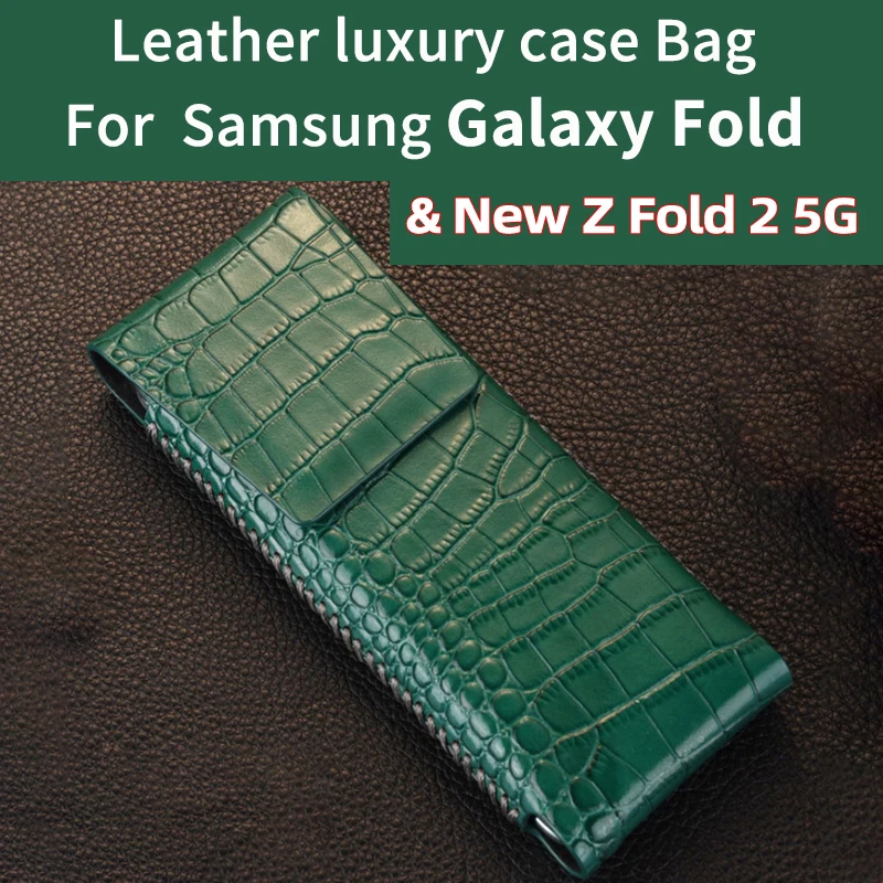 Роскошный кожаный защитный чехол для galaxy fold Galaxy Z Fold 2 противоударный z fold2 5G|Сумки