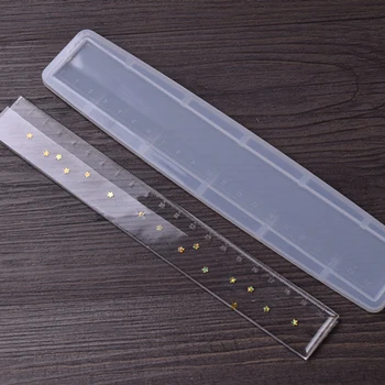 

Rectangle Transparent Silicone Mold for jewelry Ruler 20cm Resin epoxy Silicone Mould diy handmade Craft tool
