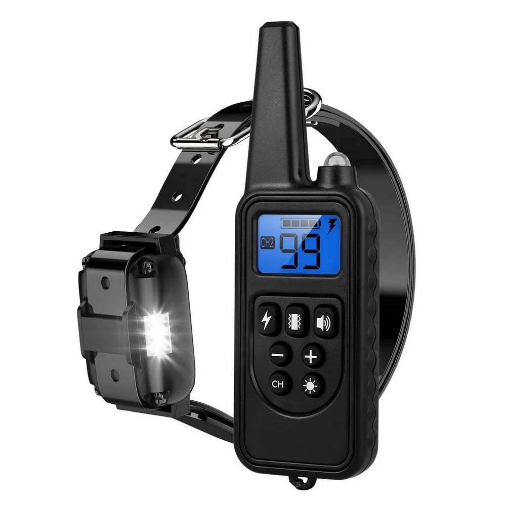Dog Training Collar Dog Shock Collar Remote Waterproof Rechargeable Dog Collar with Vibration Beep Shock Modes