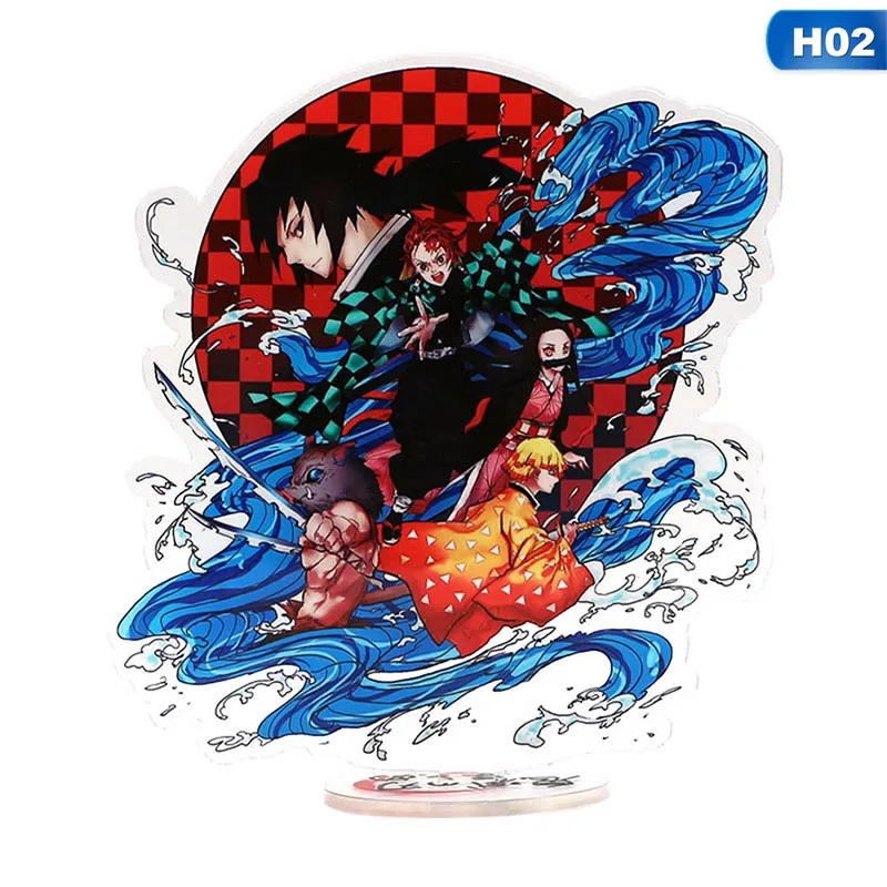 Японское аниме Demon Slayer: Kimetsu No Yaiba Kamado Tanjirou Kamado Nezuko Косплей фигурка на акриловой подставке канцелярские принадлежности