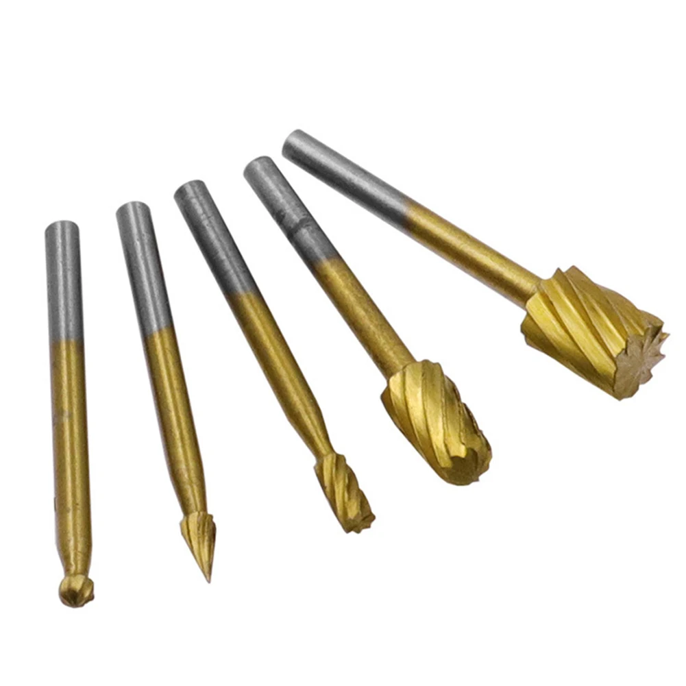 

10pcs Set HSS Routing Milling Rotary File Cutter Plastic Resin Wood Carved Knife Cutter Tools Accessories with Storage Box