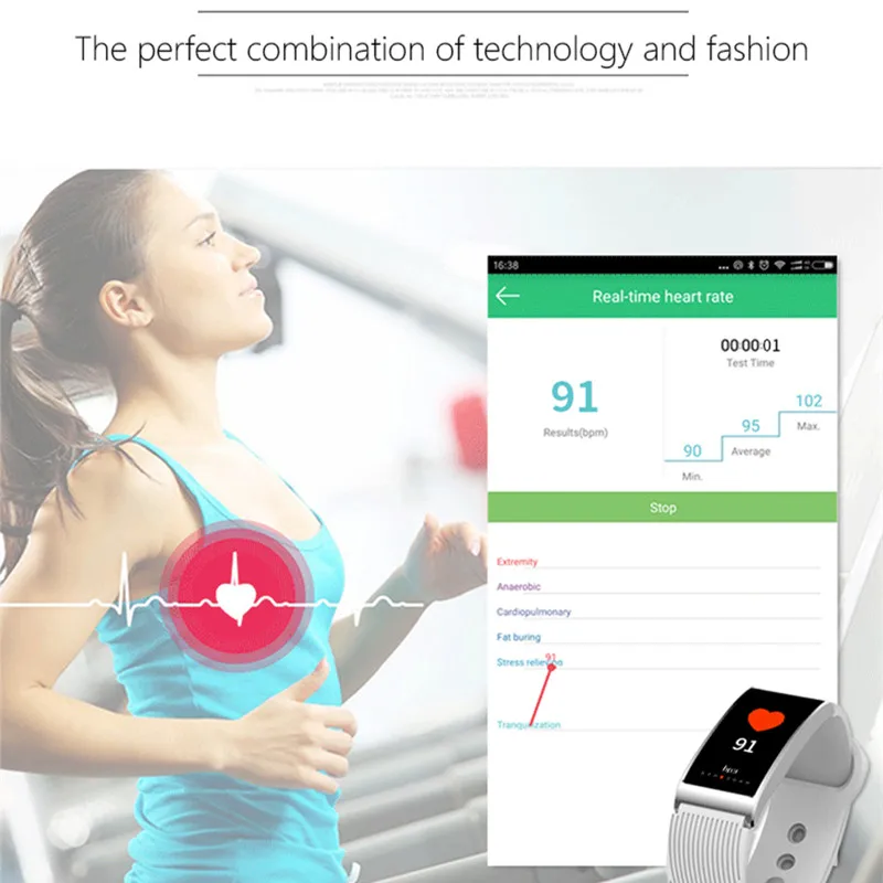 Водонепроницаемые Смарт часы IP68 с шагомером женские на Android спортивные