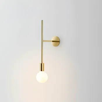 

Modern sconce wall lights for home nordic led bulb wall lamp light fixture led e27 bulb black/gold housing bathroom mirror light