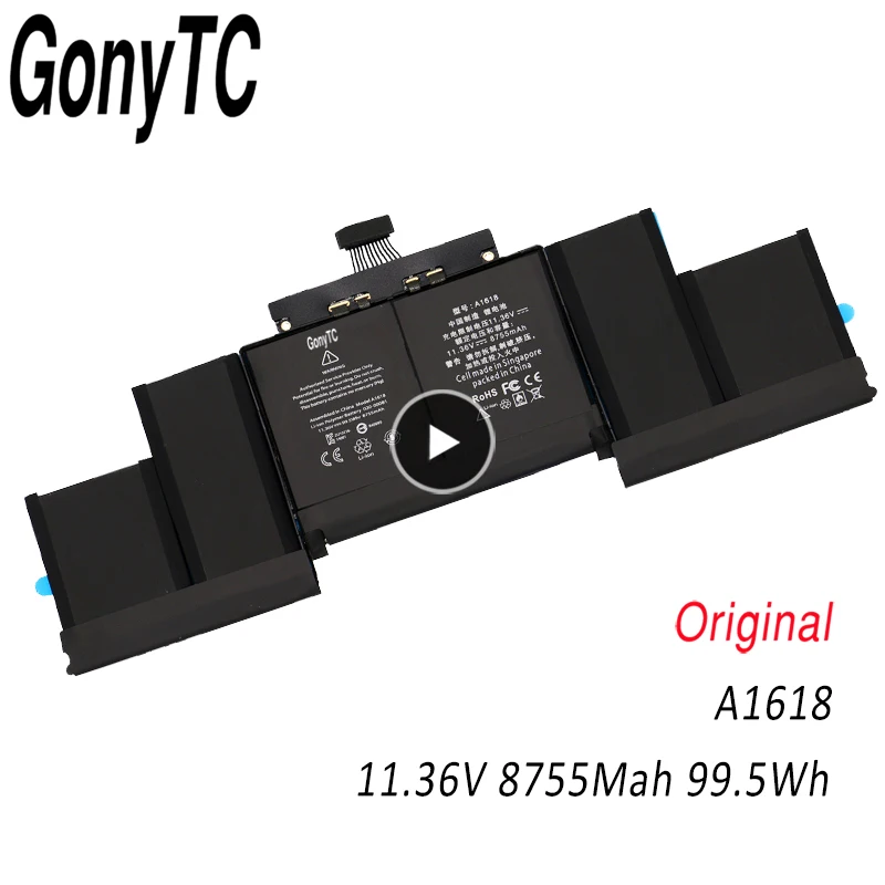 A1618 11 36 в 15 4 Втч оригинальный A1398 Аккумулятор для ноутбука MacBook Pro Retina дюймов 2015 00079