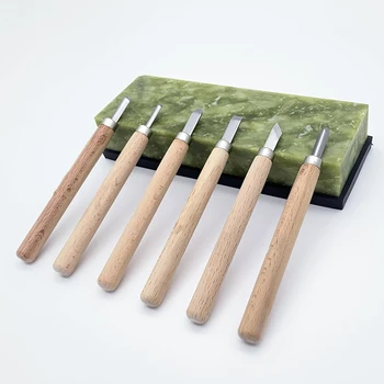 

10000 grit sharpening whetstone Natural green jade with base for kitchen knfie Edge sharpener agate professional Grinding
