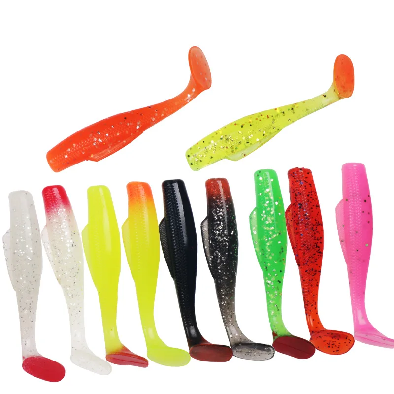 

Lure Bionic ruan yu Soft Bait Sleeves Fish 6 Packaged in the Shape of Bars Soft Worm Jig Hook Dezhou City Fishing Groups Night L