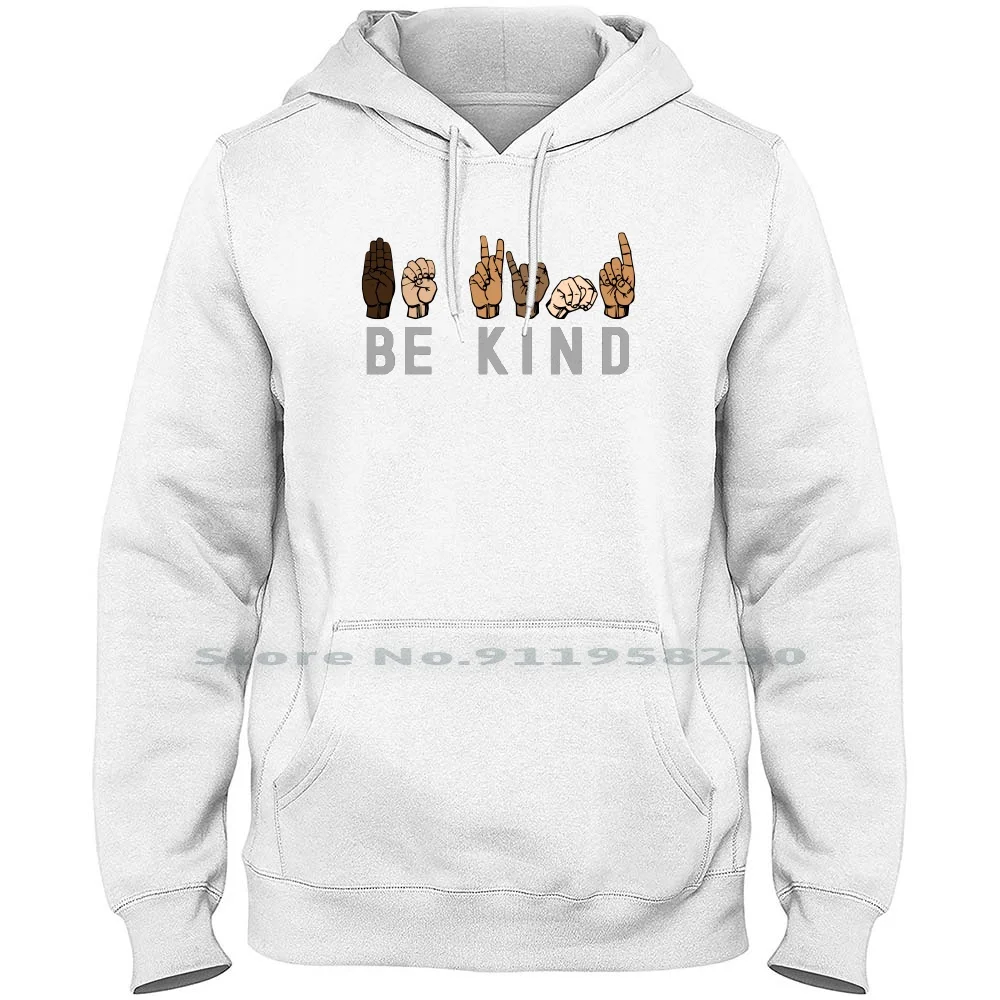 

Мужская и Женская толстовка с надписью Be Kind, пуловер, свитер 6XL, большого размера, стандартный язык, надпись, возраст