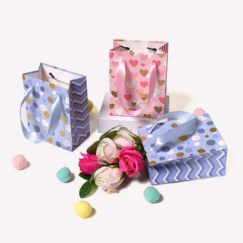 

20PCS Portable Event Party Handmade DIY Candy Box Wedding Chocolate Paper Gift Bag Christmas Party Favors