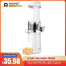 ROSPEC Wireless Electric Mini Slow Juicer USB Rechargeable Masticating Juicer Juice Extractor Portable Juicer Fruit Vegetable