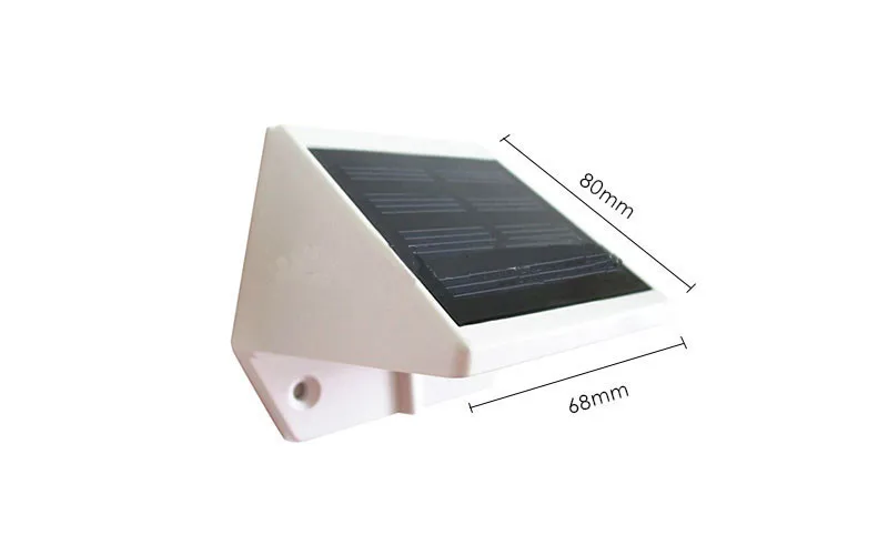 Lote ao ar Movido a Energia Livre Solar 4 Luzes Led Pathway Up-stair Wall Mounted Jardim Cerca Quintal Lâmpada Decoração 6 Pçs - 12 Luminárias de parede externas